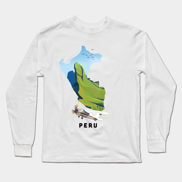 Peru Long Sleeve T-Shirt by nickemporium1